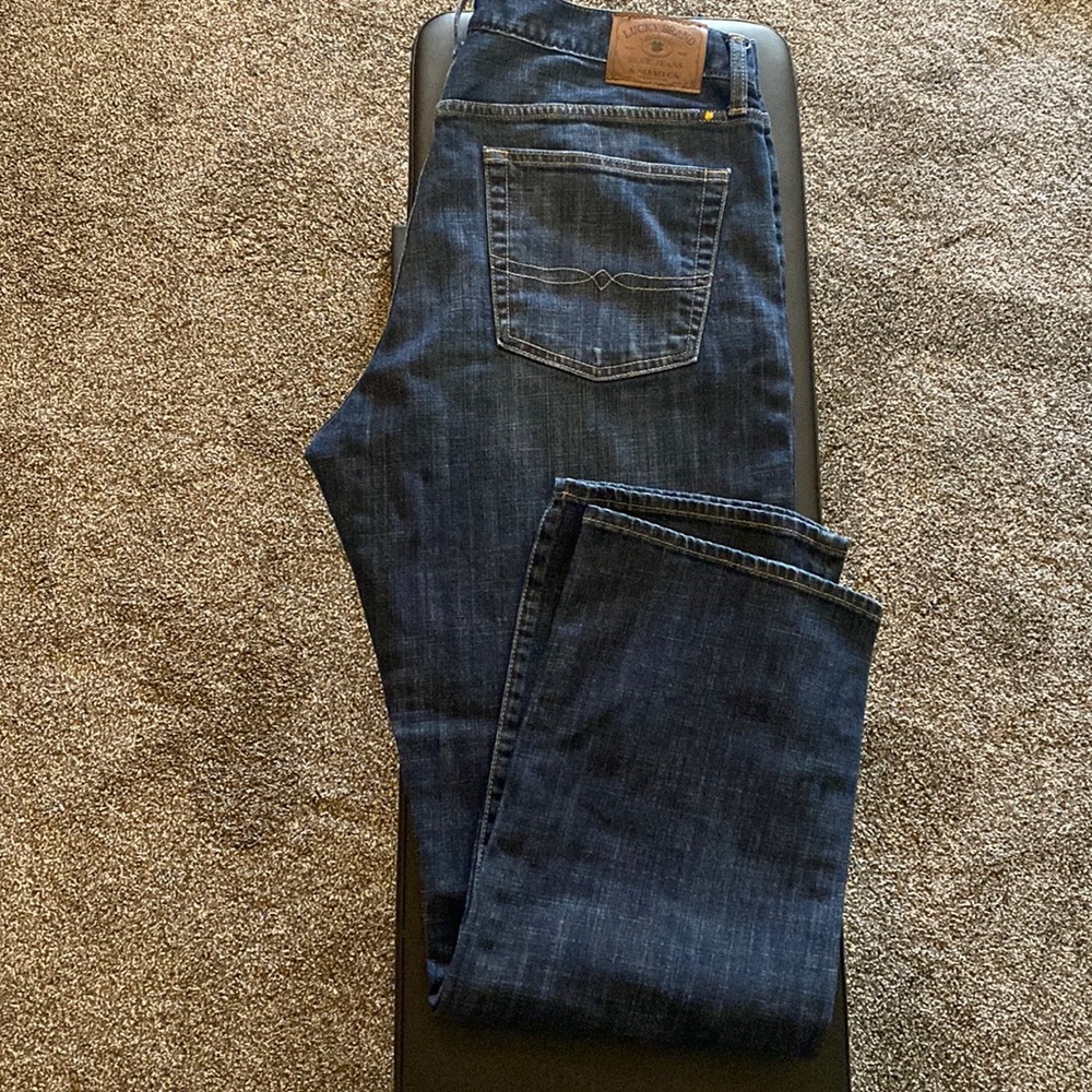 Mens 181 relaxed straight lucky brand jeans 36x32
